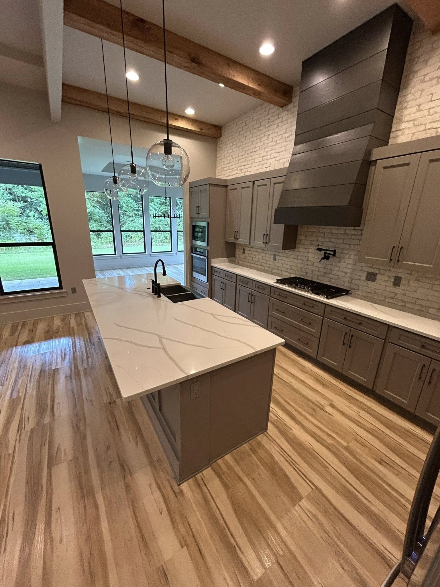 New construction kitchen cleanup